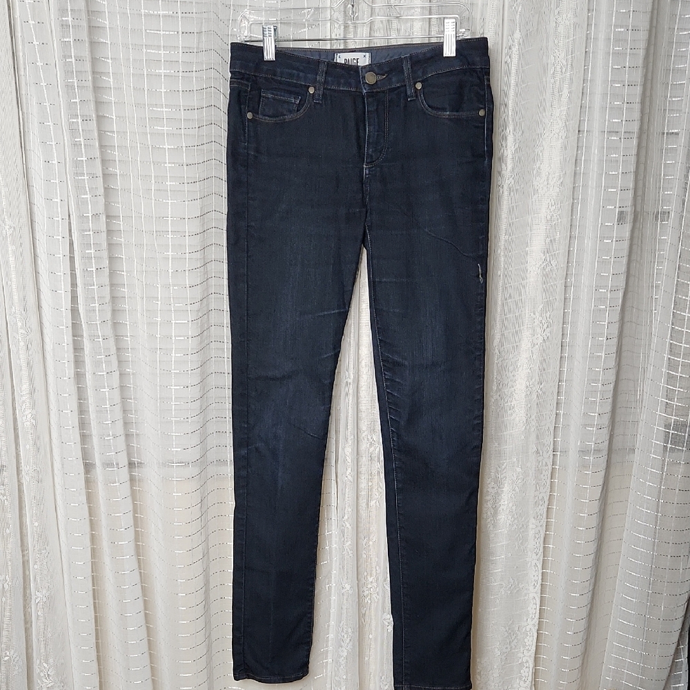 PAIGE Dark Wash Skyline Skinny Jeans Sz28